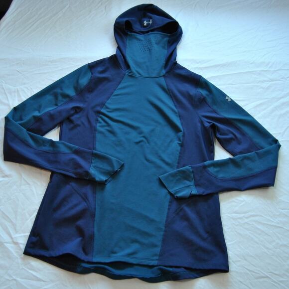 Under Armour Running Hoodie Large Blue - Picture 1 of 11